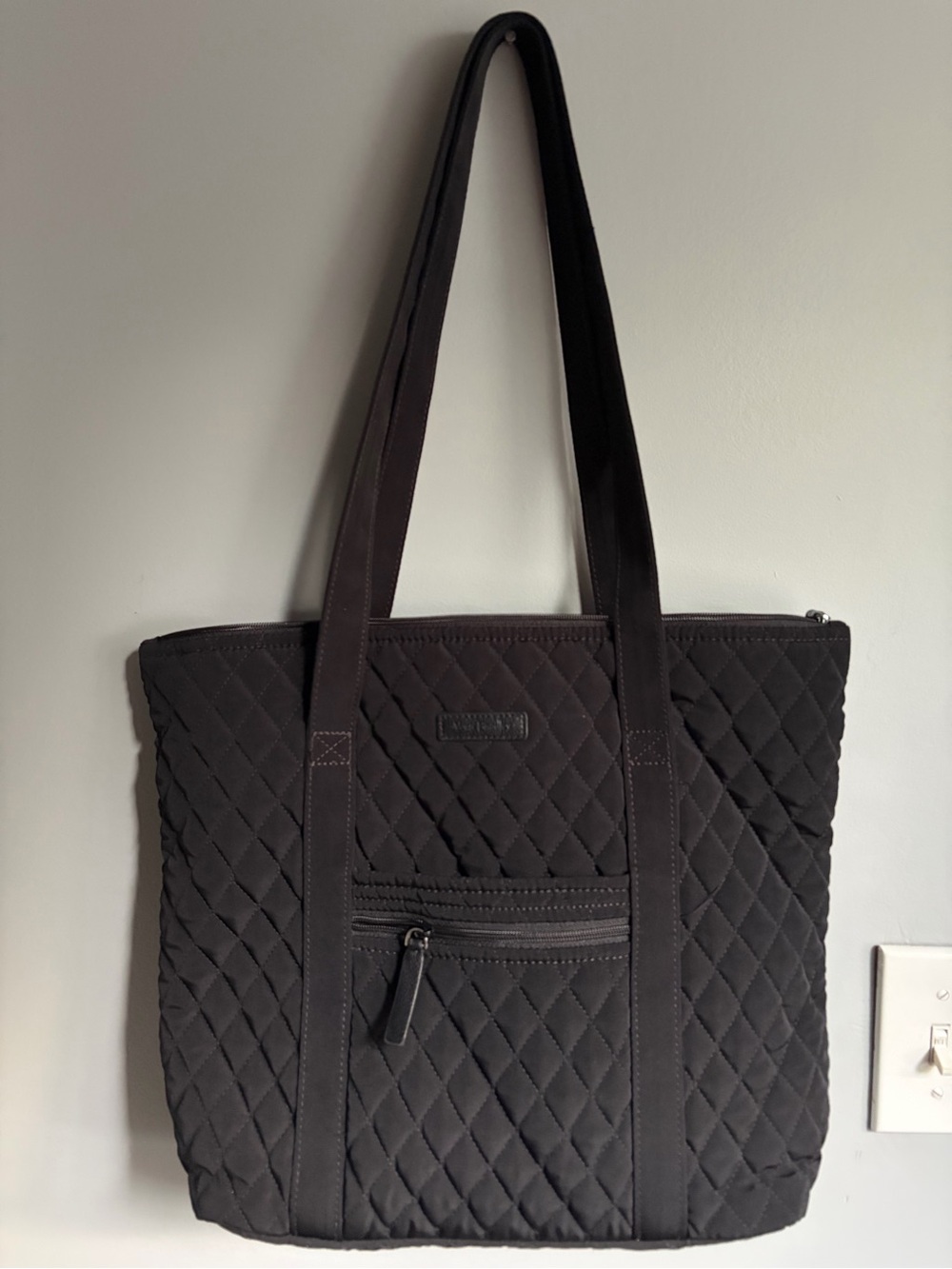 Vera Bradley Quilted Black Tote Bag